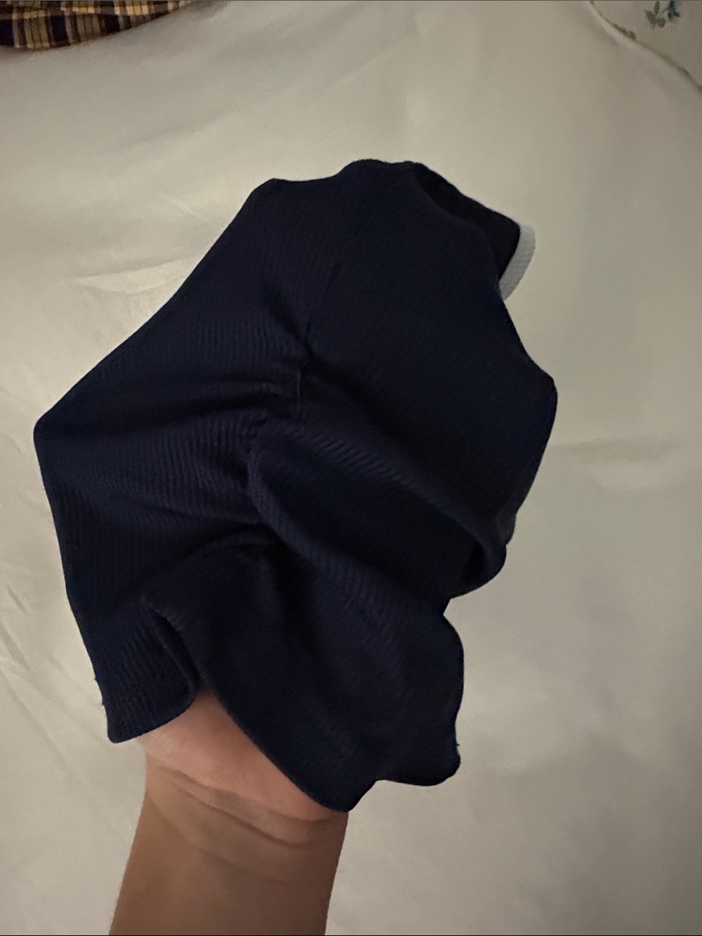 Girls' Navy Tank Top with White Trim - Classic Summer Staple - Picture 2 of 4